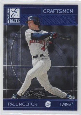 1998 Donruss Elite Craftsmen Executive Proof Paul Molitor #26 HOF 0q3