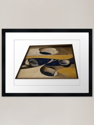 Gerahmtes Wandbild Man Ray Shakespeare Gleichung Meas Poster Leinwanddruck Bild
