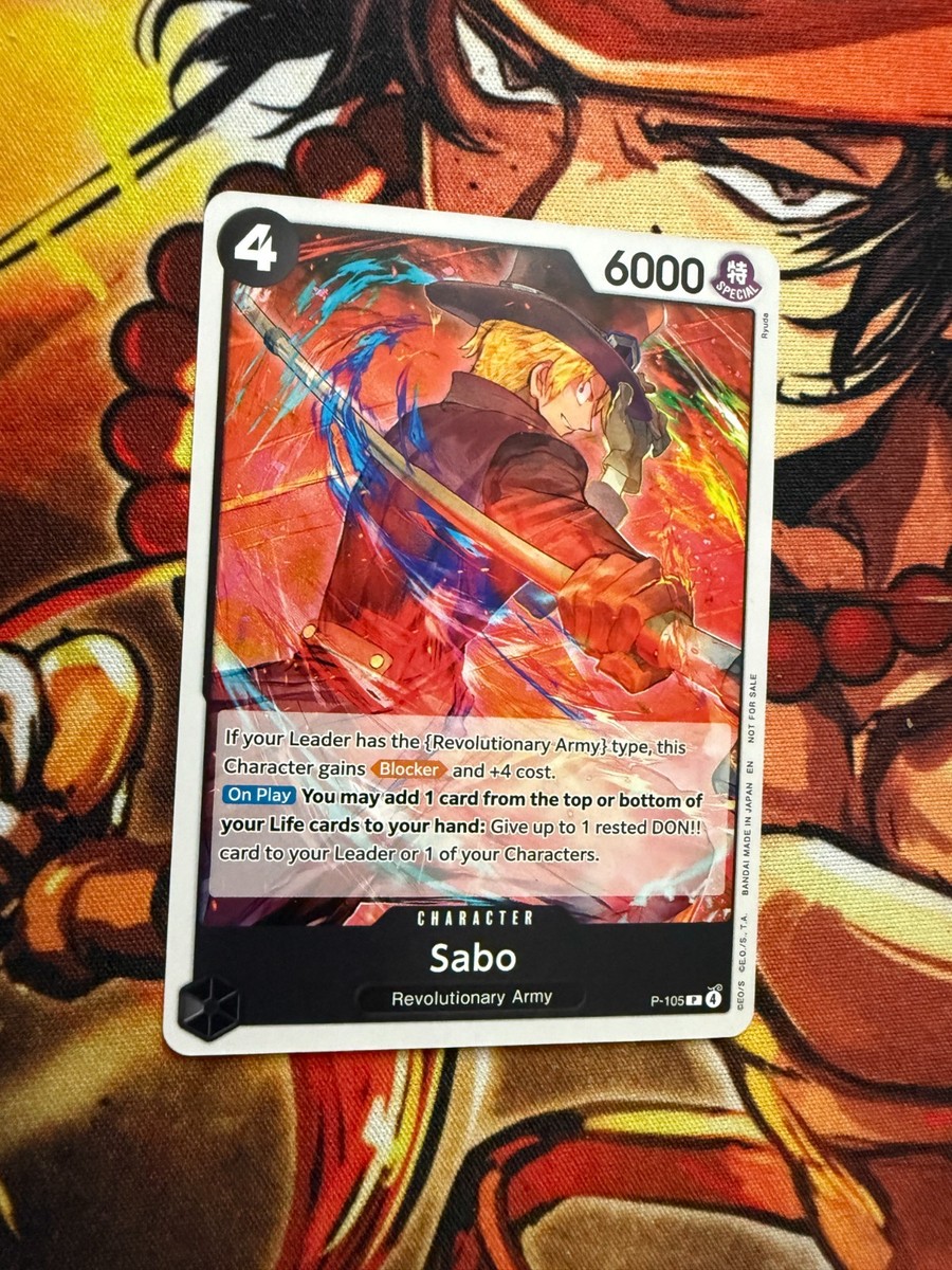 サボ SP P-105 Sabo P-105 Promo | One Piece Card Game | English | NM | New | eBay