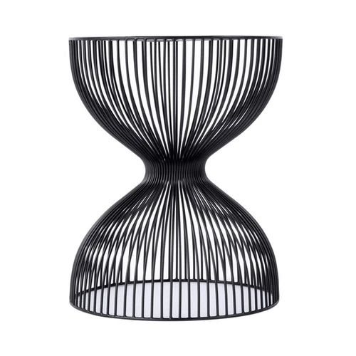 Butler Specialty Company Nicola Outdoor Contemporary Metal Side Table In Black - Picture 3 of 6