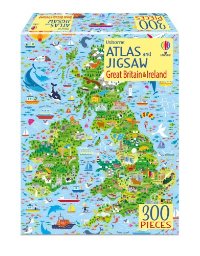 Atlas & Puzzle Großbritannien & Irland (Usborne Buch und Puzzle) von Sam Smith - Bild 1 von 2