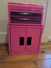 Hyper Tough Mini Tool Box And Cabinet---hot Pink New