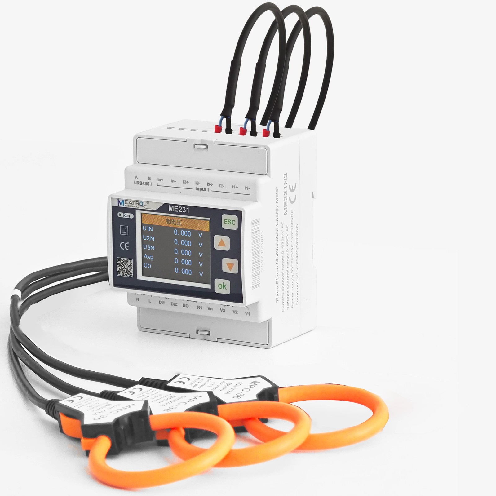Rogowski Coil Kit for Rail-Mounted Three-Phase Smart Electricity Meter