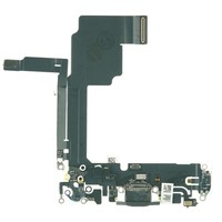 Apple Iphone 15 Pro Charging Flex Cable Connector Port Docking Black