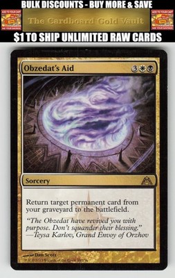 Magic_the_gathering Dragon's Maze #89 Obzedat's Aid