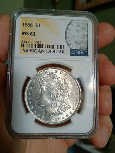 1886 $1 MS62 Silver Morgan Dollar Philadelphia Mint