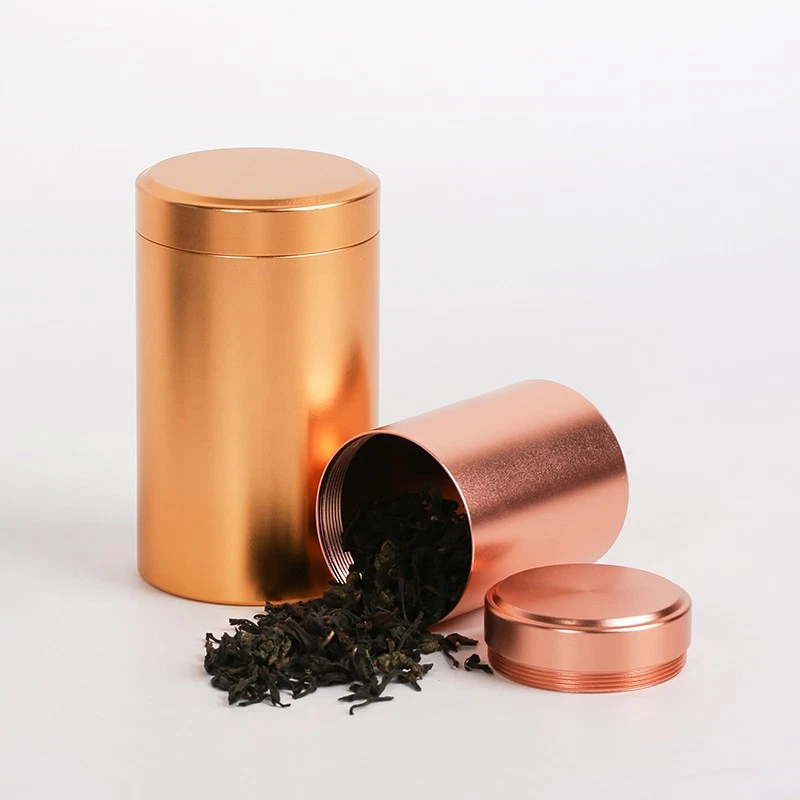 Airtight Smell Proof Metal Herb Can Portable Travel Tea Stash Jar Container Tool - Image 4 of 4