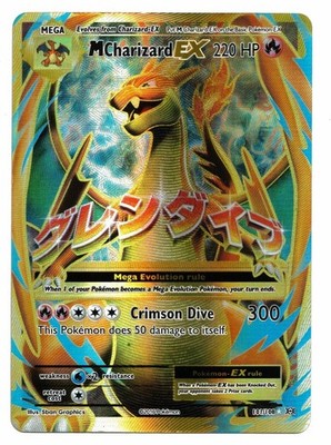 Pokemon Card: Mega M Charizard 101/108 Full Art XY Evolutions ULTRA Rare! GD
