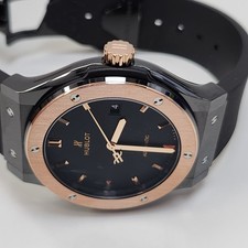 W/Box Hublot Classic Fusion 42 mm 18K Rose Gold Ceramic Watch 542.CO.1181.RX 8