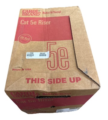 Cat 5e Riser Wire, 1,000 Ft, Blue Roll