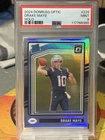 Panini 2024 Donruss Optic Drake Maye Rated Rookie Holo Prizm #229 PSA 9
