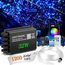 1200x Car Headliner Meteor Shooting Star Roof Ceiling Lights Kit Fiber Optic Us