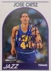 1989-1990 Jose Ortiz Utah Jazz Signed Blue Sharpie RIP