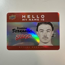 2025-26 Upper Deck MVP Hello My Name Is Stickers #HNI9 Donovan Sebrango