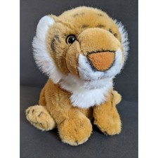 15" Animal Alley Tiger Hand Puppet W/ Sound Plush Stuffed Animal Toy Brown Cat