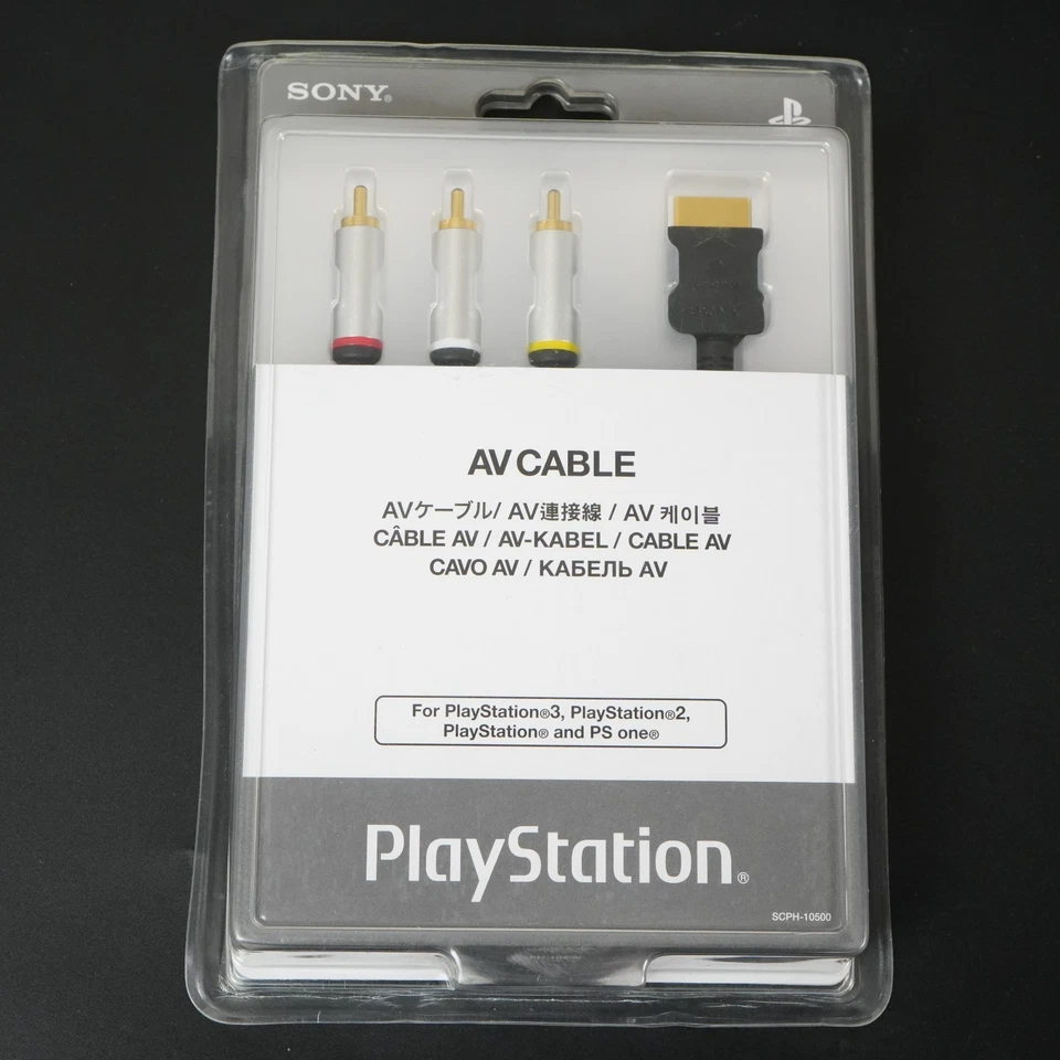 SONY OFFICIAL Playstation AV Cable SCPH-10500 PS PS2 PS3 NEW Sealed - Image 2 of 4