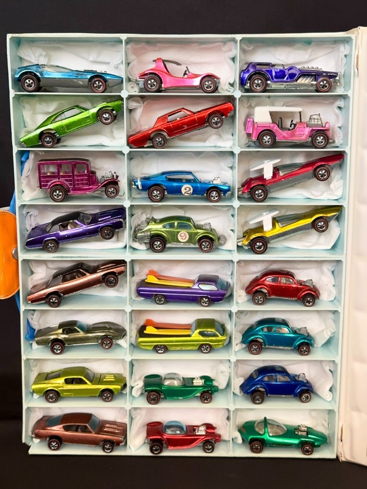 (24) NICE Vintage Hot Wheels Redline Lot w/Case - Charger MUSTANG T ...