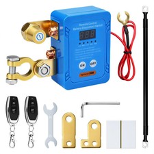 Remote Battery Disconnect Switch LED Display Flame-Retardant Housing, 12V/24V 24