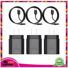 Type C Charger 25W Type C Super Fast Charging Block USB C Charger Cable