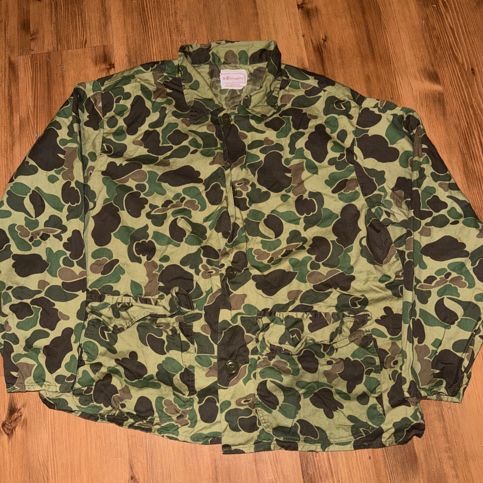 Vintage 60s Western Field Men's Large Camo Hunting Workwear Army Streetwear