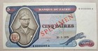 Zaire 5 Zaires 1979 Specimen Unc
