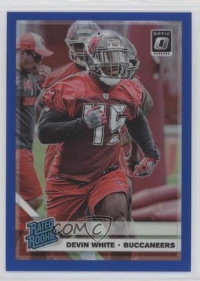 2019 Panini Donruss Optic Rated Blue Prizm 56/150 Devin White #192 Rookie RC 0k0