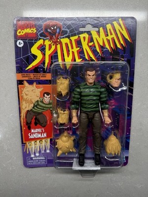 Marvel Comics Spider-man Retro Card Back MARVEL'S SANDMAN Action Figure by Hasbr