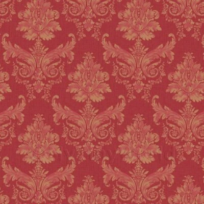 MYTINYWORLD Puppenhaus Miniatur hell rot auf rot Blatt Damast Tapete