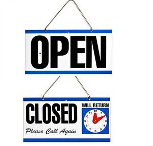 door closed sign