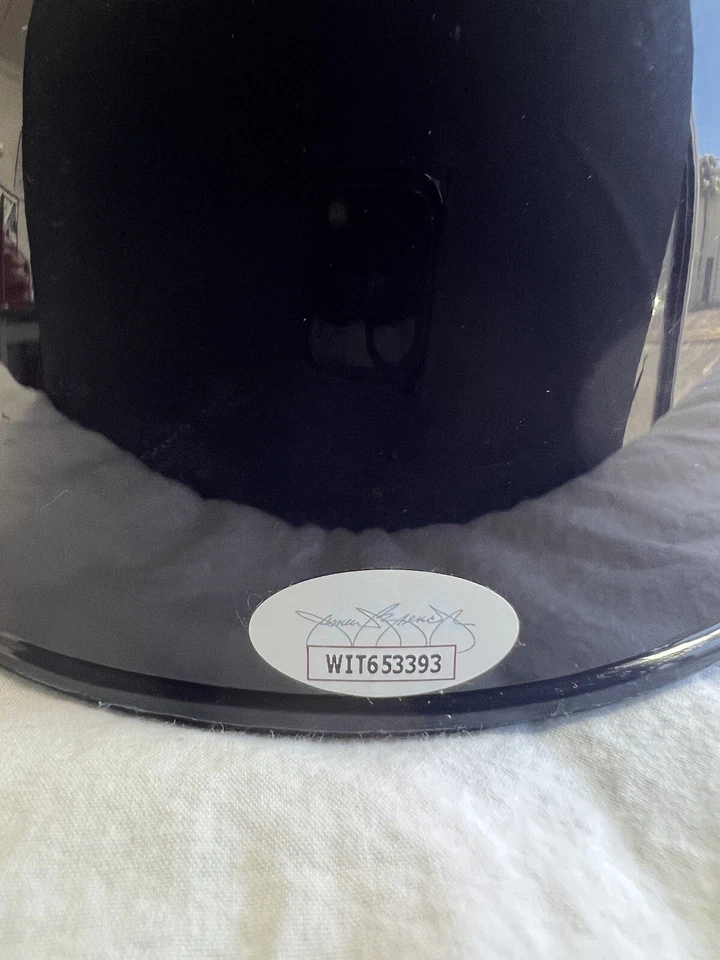 JIM LEYRITZ New York Yankees Rare Signed Autographed Helmet JSA Witness- No Card - Image 2 of 4