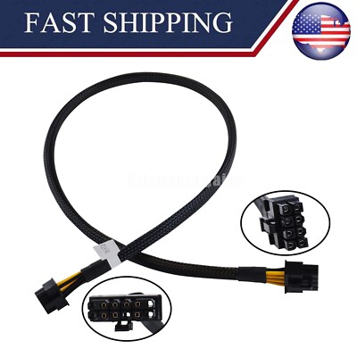 8-Pin Nvidia K80 M40 M60 P40 P100 to Dell R7525 Mini 12-Pin GPU Power Cable