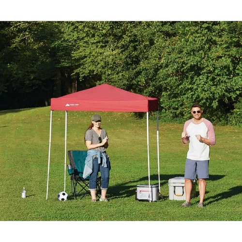 4 x 6 Instant Straight Leg Pop-up Canopy,Outdoor Shading Shelter,Brilliant Red - Picture 4 of 13