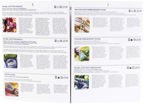 DMC COLORCRD Needlework Threads 12-Page Printed Color Card - Picture 3 of 5