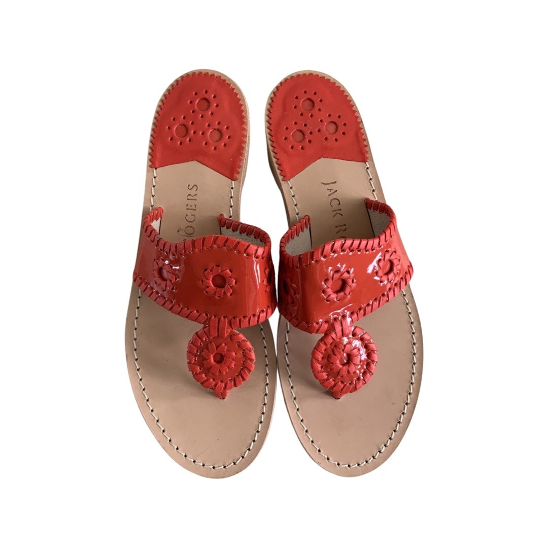 jack rogers orange sandals