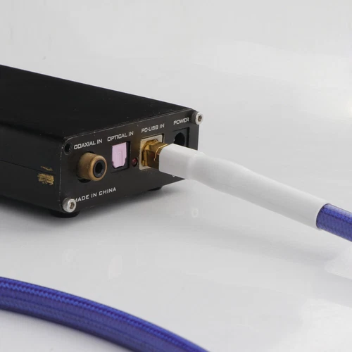 8mm 6N OCC Copper USB A to B Cable Silver Plated PE Cord for Phone Amplifter/CD - Picture 14 of 14