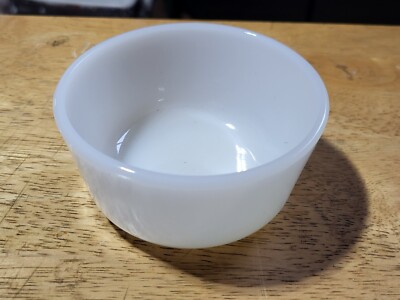 Fire King White Milk Anchor Hocking  Glass Bowl Ramekin Dish Custard Cup 434 MCM