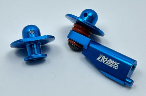 Dhawk CNC RC8B4 Aluminum Body Mounts Blue For Team Associated RC8B4/B4e 81524 - Picture 2 of 2