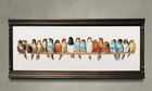 A Perch of Birds On A Wire - Wall Art Print Decor Vintage Bird Lovers Gift Narro
