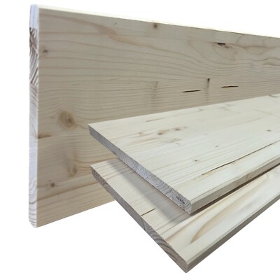 Leimholzplatte Massivholzplatte 18mm Fichte A/B ab45 /m² Brett Möbel  ZUSCHNITT