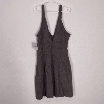 NWT Free People Grey Embroidered V Neck Mini Dress | eBay