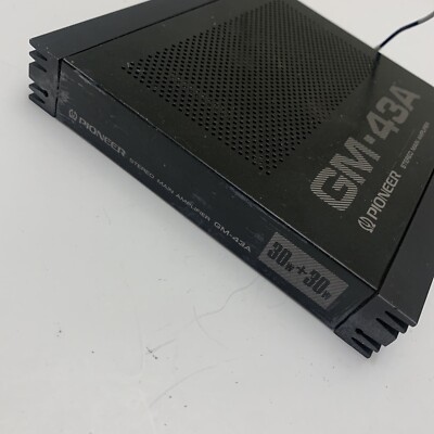 Vintage Pioneer GM-43A Car Stereo Amplifier Amp 30w+30w | eBay