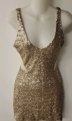 green emerald velvet dress Floating By Plunging Neckline Mini Dress Sequin Gold Selfie Leslie