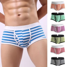 Shorts Underpants Panties Underwear Boxer Briefs Undershorts Breathable Striped