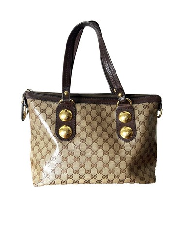 い GUCCI GG Canvas Tote Bag 120836 Unisex Free Shipping [Used] | eBay