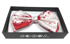 Red Blood Halloween Men Women Bowtie  Clip-On Neck-wear Tuxedo 