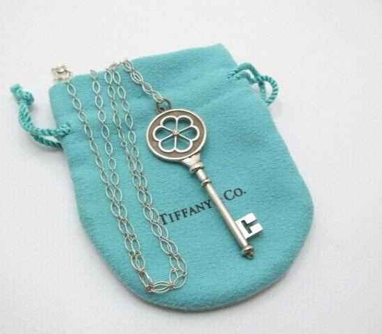 【Tiffany&Co.】ティファニー シルバー 925 ナッツディッシュ ② Tiffany & Co 925 Silver Diamond Daisy Flower Key w/ Oval Round