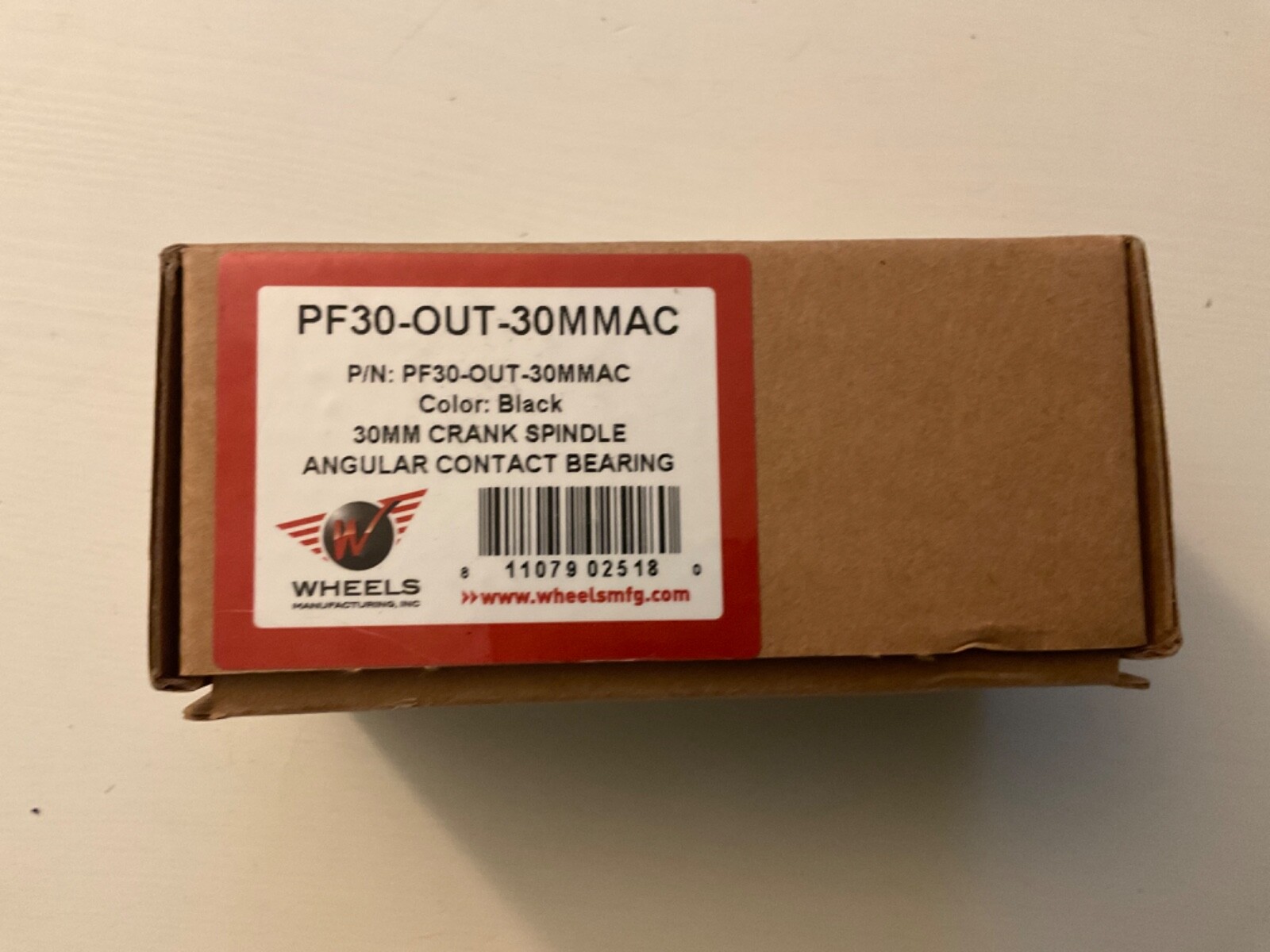 Wheels Manufacturing PF30 Outboard BB for 30mm cranks Angular Contact Bearings