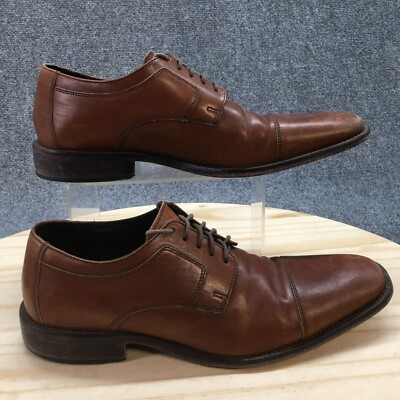 Murphy by Johnston Murphy Dress Shoes Mens 10 M Oxford Brown Leather  Casual - Main Image