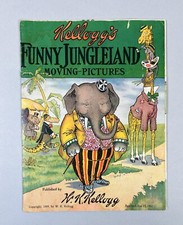 Vintage 1909 Kellogg's Funny Jungleland Moving Pictures Children's flip book