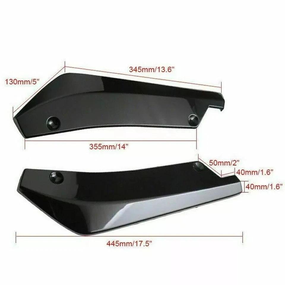 Divisor de alerón labial de parachoques trasero Racing Sport negro para BMW Serie 4 F32 F33 F36 Foto 2 de 4